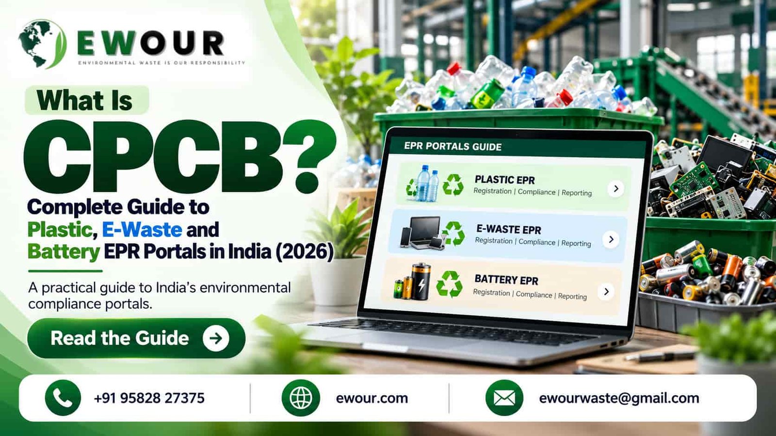 What Is CPCB? Complete Guide to Plastic, E-Waste and Battery EPR Portals in India (2026)